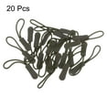thumbnail image 3 of Uxcell Zipper Pulls Pull Head Handle Replacement Tab Tags Cord Extension for Backpacks Bags Handbags Dark Green, 3 of 5