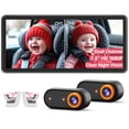 thumbnail image 1 of Cámara de coche para bebés LUCKVIEW BM5 PRO de doble canal con 7,2 pulgadas 1080P, 1 of 7