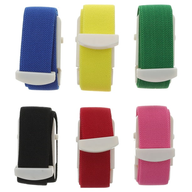 FELTECHELECTR Torniquete médico elástico portátil con cierre de ABS, 6 unidades, para emergencias deportivas al aire libre (colores variados)