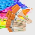 thumbnail image 7 of Htovila 12pcs / Set Flat Nylon Hair Wooden Penholder Oil Painting Brush Barbecue Brush Paint Brushes Art Supplies, 7 of 7