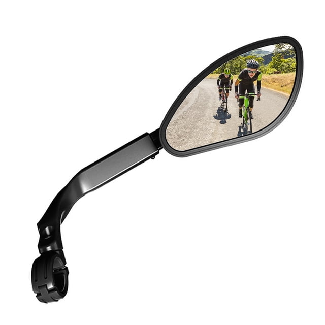 Telescopic Bicycle Rear Flat Mirror 360 Degree Rotatable Bike Handlebar Side Rear View Mirror for MTB Road Bike