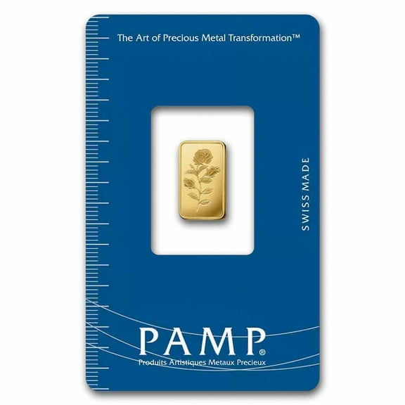 1 gram Gold Bar - PAMP Suisse Rosa (In Assay)