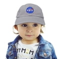 thumbnail image 5 of DALIX NASA Meatball Insignia Infant Hat Baseball Cap Girls Boys in Gray, 5 of 5