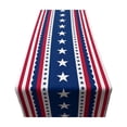 thumbnail image 2 of Uklsqma Independence Day Table Runner Star-Printed Polyester, Multicolor Decor for Dining Table, 183 x 33 cm, Woven Fabric with Tidy Drape, 2 of 6
