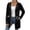 Black, variant on Women's Long Hoodie Jacket Full Zip Drawstring Waist Casual Sweatshirt Coat with Pockets Lightweight Outerwear for Fall Winter Daily Wear White