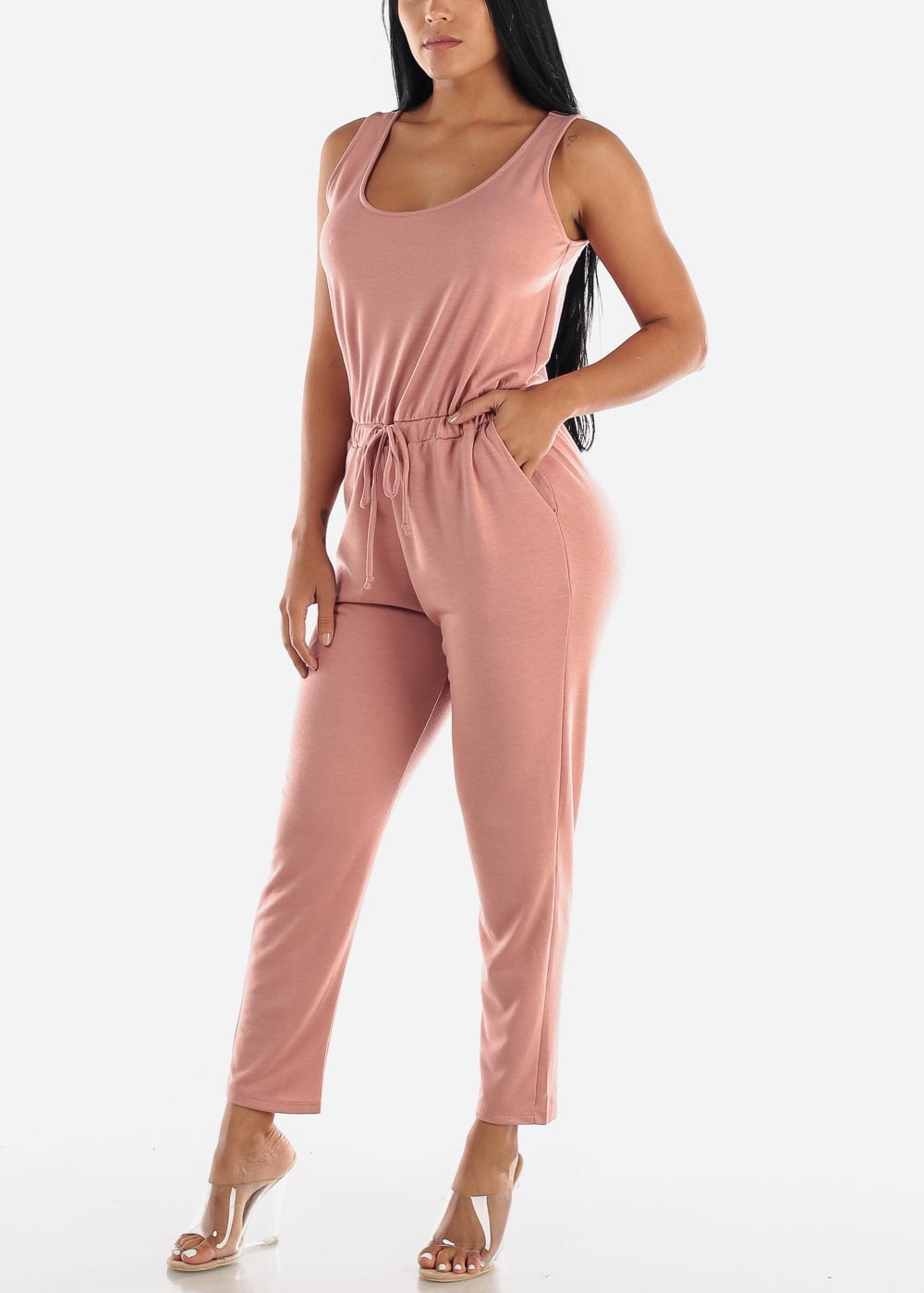 mauve color jumpsuit