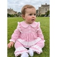 thumbnail image 4 of Loicainy Baby Toddler Girl Fall Outfits 6 12 18 24 Months 2T 3T 4T Plaid Print Long Sleeve Doll Collar Tops Flare Pants Clothes Set, 4 of 9