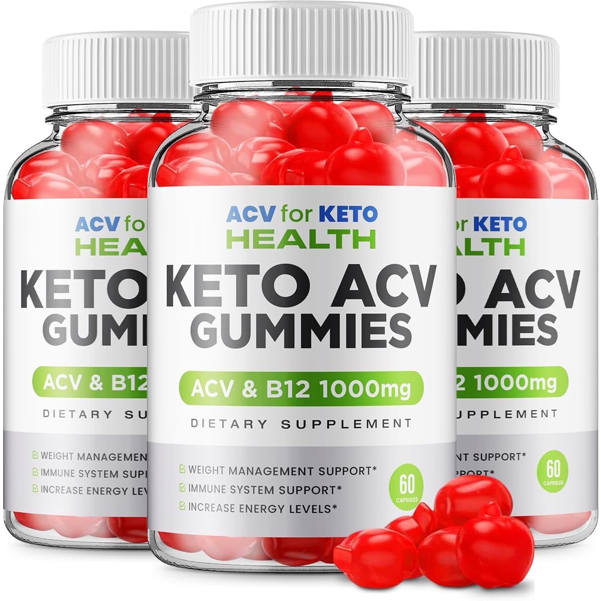 3 Pack ACV for Keto Health Gummies ACV for Health Keto Advanced Formula Plus Apple Cider Vinegar Keto Gummies Dietary Supplement B12 Beet Root Juice Men Women 180 Gummies