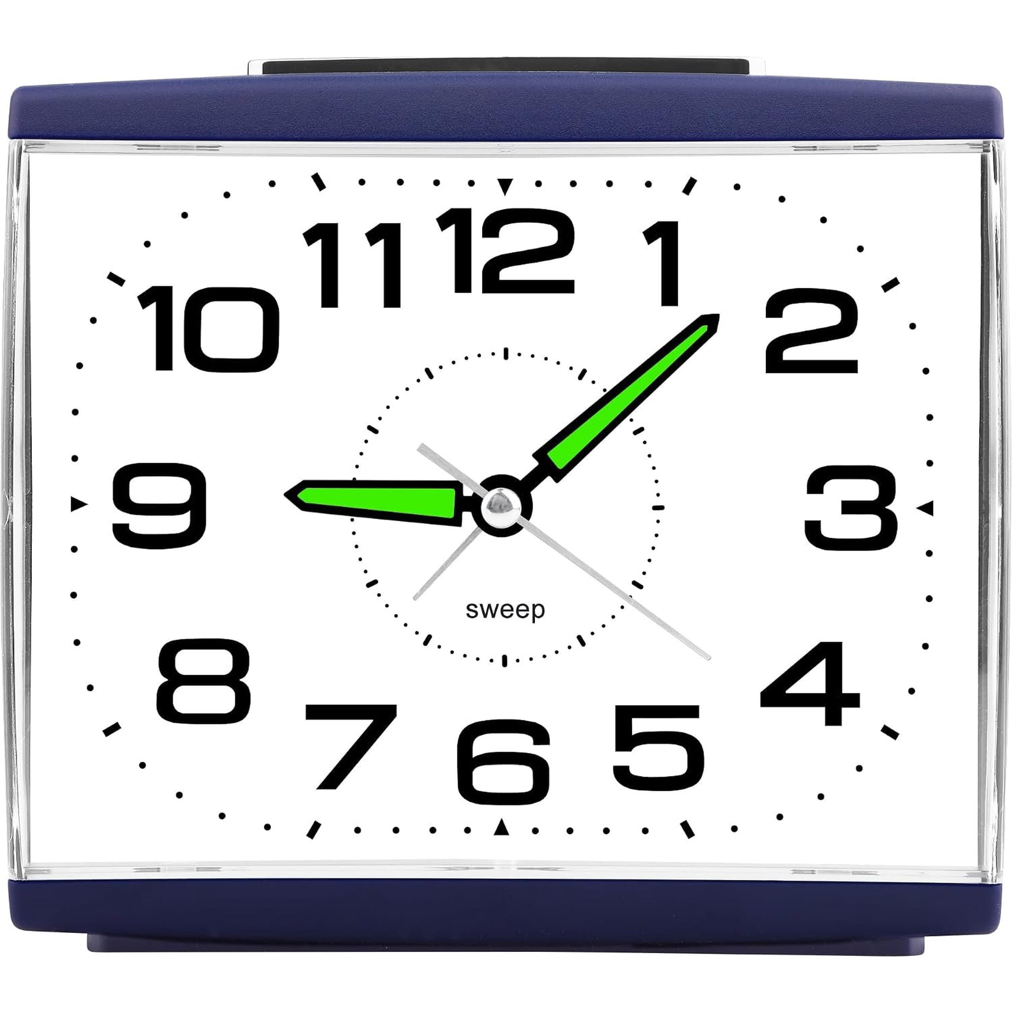Large Analog Clock for Bedside, Silent Non-Ticking