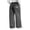 Grey, variant on OYYN Girls Jeans Baggy Wide Leg Y2K Jean for Teen Girls 8-16 Years Cute Embroidery Bow with Pockets