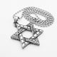 thumbnail image 3 of Collar con colgante de estrella judía de acero inoxidable Yuyangstore 20', 3 of 5
