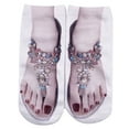 thumbnail image 3 of 3D Pattern Sandals Print Socks Running Socks Women Personality Low Ankle, 3 of 3