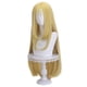 thumbnail image 2 of Peluca larga para cosplay, rubia, 80 cm, con flequillo en capas, 2 of 3