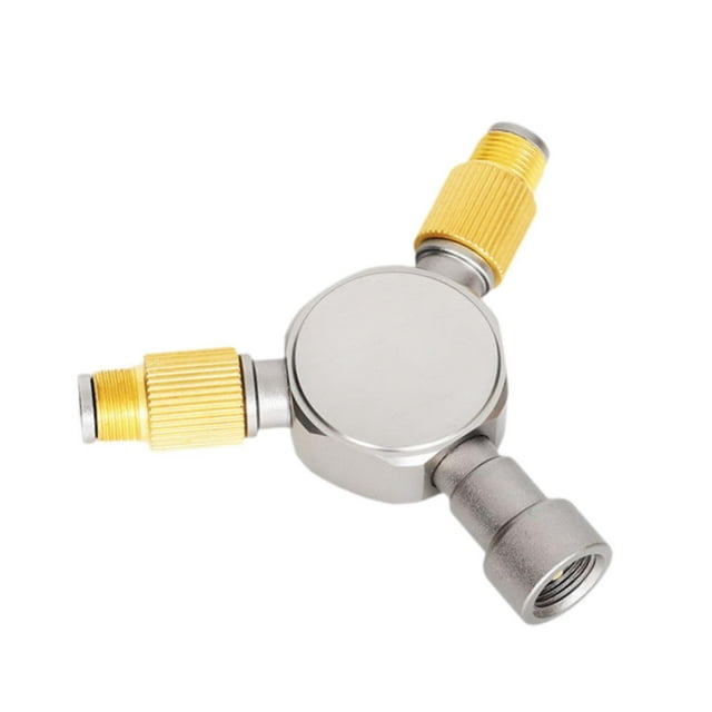 Accesorio para herramienta de interruptor divisor de 2 vías para bidón de combustible de gas, aleación de aluminio de 8,1 x 6,6 cm, fácil de instalar,