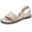 Beige, variant on Hvyesh Flat Sandals for Women Dressy Summer Open Toe Sandals Comfortable Roman Sandals Boho Beach Sandal Size 7