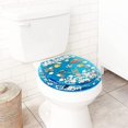 Transparent Fish Aquarium Round Standard Size Toilet Seat with Cover