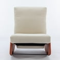 thumbnail image 2 of Modern Rocking Chair Recliner, Comfy Rocker Nursery Chair With Footrest, Accent Reading Chair, Upholstered Lounge Chair For Relaxing, Resting,Soft Padded Rocker For Indoor Living Room Bedroom,Orange, 2 of 9