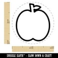 thumbnail image 2 of Apple Fruit Outline Self-Inking Rubber Stamp Ink Stamper - Yellow Ink - Mini 1/2 Inch, 2 of 7