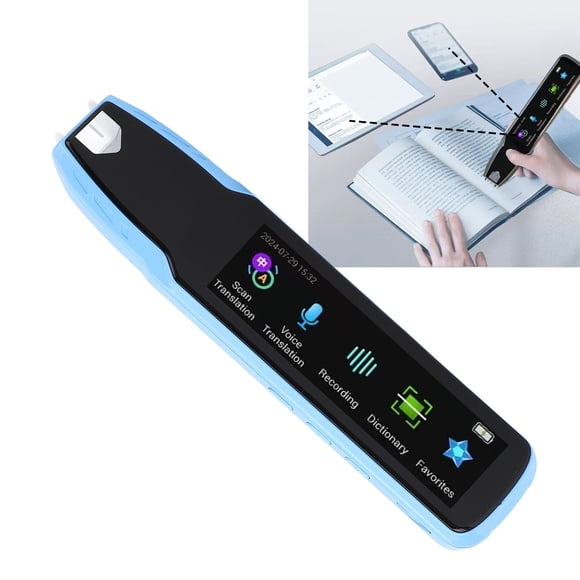 Reading Pen, Text to Speech Device for Dyslexia, Multi Language Translator Online and Offline Text Excerpt Translation Scanning for Students Teachers Travelers