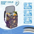 thumbnail image 3 of Celestial Print Gothic Backpack Cooler – Leakproof Insulated Cooler Bag with Moon, Star, and Night Sky Pattern, 3 of 6