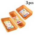 thumbnail image 2 of Bangcool Desk Drawer Organizers Plastic 3PCS Wide Drawer Storage Bins Vanity Drawer Trays, 2 of 10