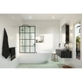thumbnail image 2 of Glass Warehouse  58.25" x 34" French Monture Noir - Single Fixed Bath Panel, 2 of 5