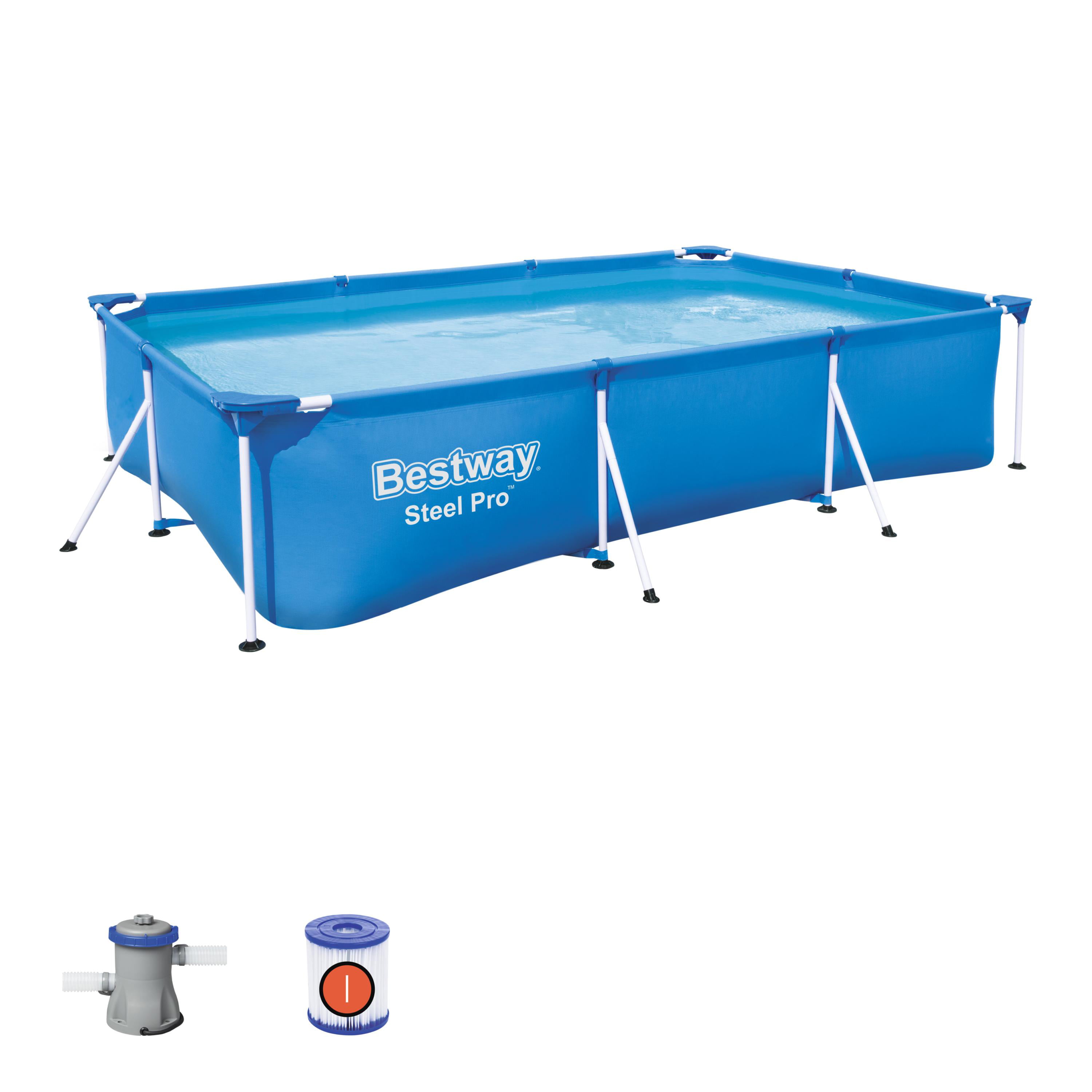 Bestway Bestway Rectangular Frame Swimming Pool Steel Pro 9.1 ft Brand New✅ 