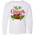 thumbnail image 3 of Inktastic Merry Christmas Long Sleeve Youth T-Shirt, 3 of 5