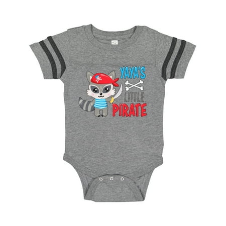 

Inktastic Yaya s Little Pirate Cute Raccoon with Sword Gift Baby Boy or Baby Girl Bodysuit