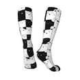 thumbnail image 4 of Easygdp Doodle Cute Cat Soccer Socks Sport Knee High Socks Calf Compression Athletic Socks for Men and Women, 4 of 9