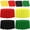 Black Yellow Red Green-rec, variant on Round Plastic Tablecloths, Black Yellow Red Green-rec, 84 Inch, 12 Pack