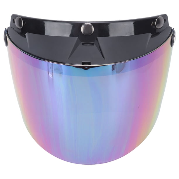 Lente para casco de motocicleta, botón de Metal, protección UV extraíble, visera ajustable para casco de motocicleta, lente deslumbrante YUNYI BRAND Deportes