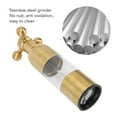thumbnail image 3 of Pepper Mill ,Ceramic Rotor Coarseness Adjustable Manual Pepper Salt Grinder for Kitchen ,Gold, 3 of 8