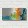 thumbnail image 3 of Luxe Metal Art 'Tidal Abstract I' by Sisa Jasper Metal Wall Art, 24"x12", 3 of 7