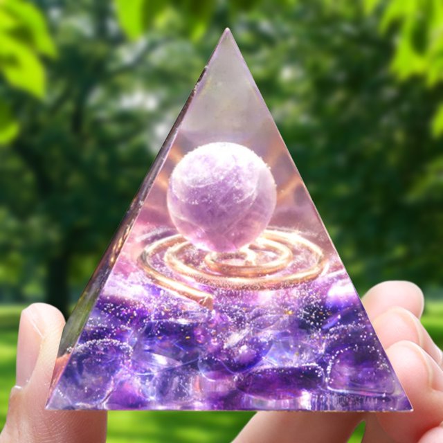 Piedra natural Orgonita Pirámide Cristales Orgone Energía Curativa Reiki Adornos Likrtyny Para estrenar