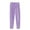 Purple, variant on KAUOD Girls Cotton Sweatpants Straight High Waist Stretchy Joggers Pants Kids Fall Casual Hiking Fleece Trousers Bottoms