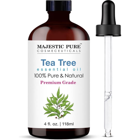 Majestic Pure Tea Tree Essential Oil, Premium Grade, Pure and Natural Oil, 4 fl oz