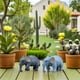 thumbnail image 5 of Adornos de elefante en miniatura, 12 Uds., modelos de elefante bonsái, artesanía de plástico, 5 of 6