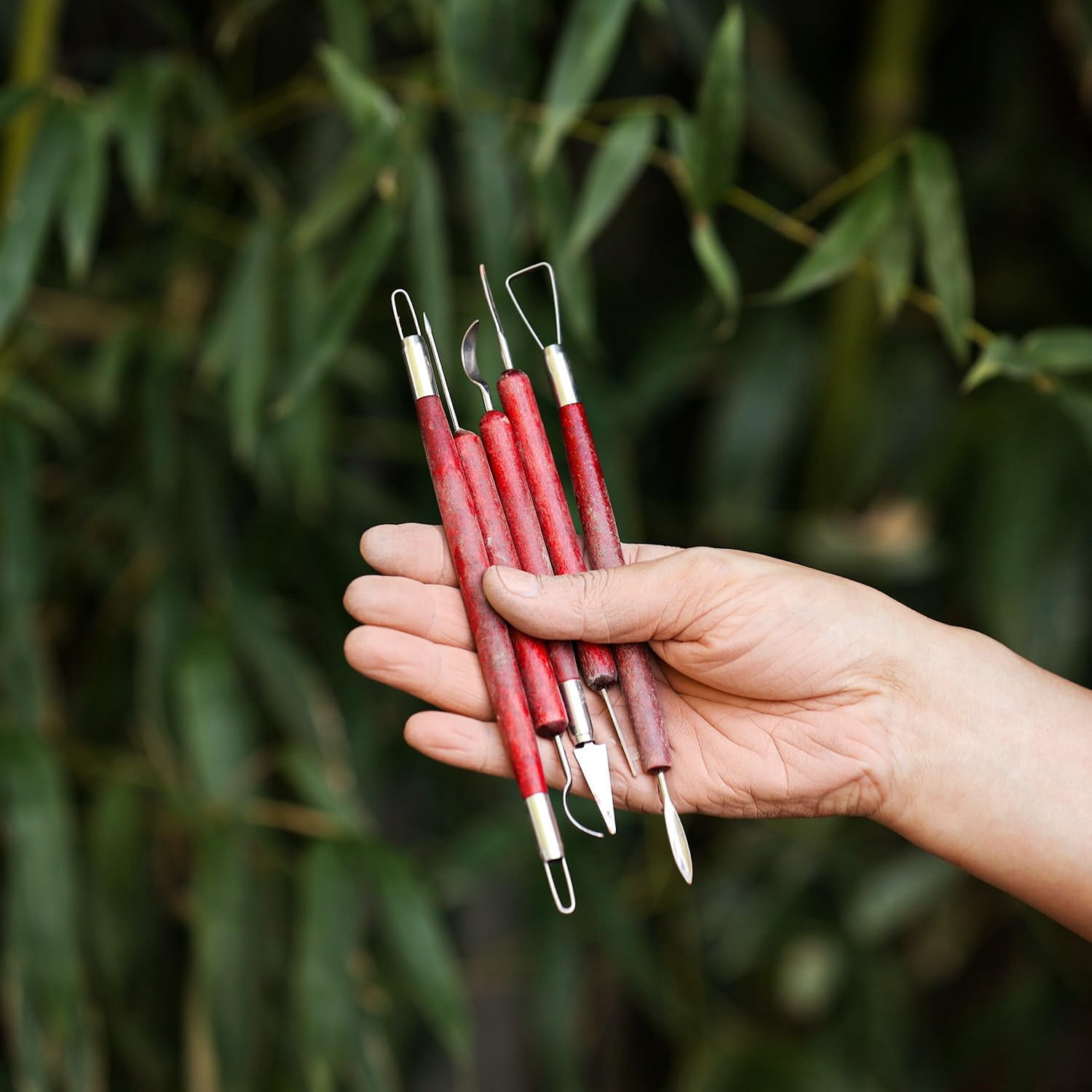 17PCS Clay Sculpting Tools with Wire Pottery Modeling Ceramics Polymer Tools Set for Air Dry Clay Carving Molding Pottery Crafting Beginners