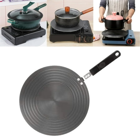 

24/26/28Cm Heat Diffuser Induction Adapter With Handle Alloy Heat