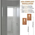 thumbnail image 4 of ADA CENTRAL SIGNS - 6"X9" Mens Restroom Sign - ADA Compliant Tactile Graphics Grade 2 Braille Text Acrylic Wall Signs - Bathroom Door Placard Double Sided Tape Rest Room Sign for Business Apartment, 4 of 7