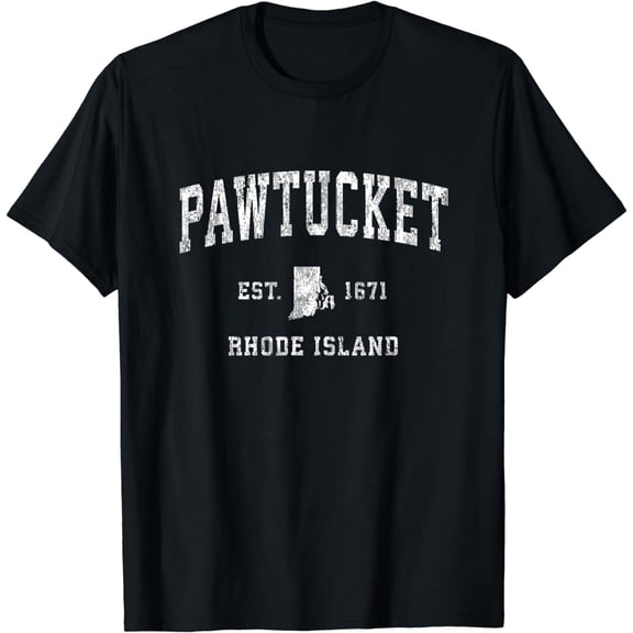 Pawtucket Rhode Island RI Vintage Athletic Sports Design T-Shirt