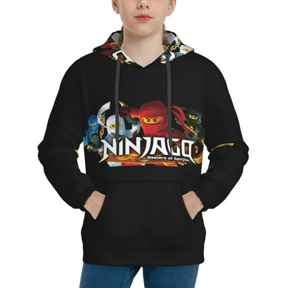 NinJago Boys Girls 3D Print Casual Pullover Hoodies Hooded Sweatshirts Tops Blouse with Pocket Age 6-16
