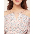 thumbnail image 5 of Moomaya Long Sleeves Off Shoulder Printed Top - Women's Stylish Peplum Top, 5 of 9