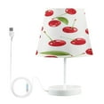 thumbnail image 2 of Fresh Cherries Desk Lamp LED Table Nightstand Lamps with 3 Color Temperatures for Home Bedroom Living Room Decor 6x11, 2 of 8