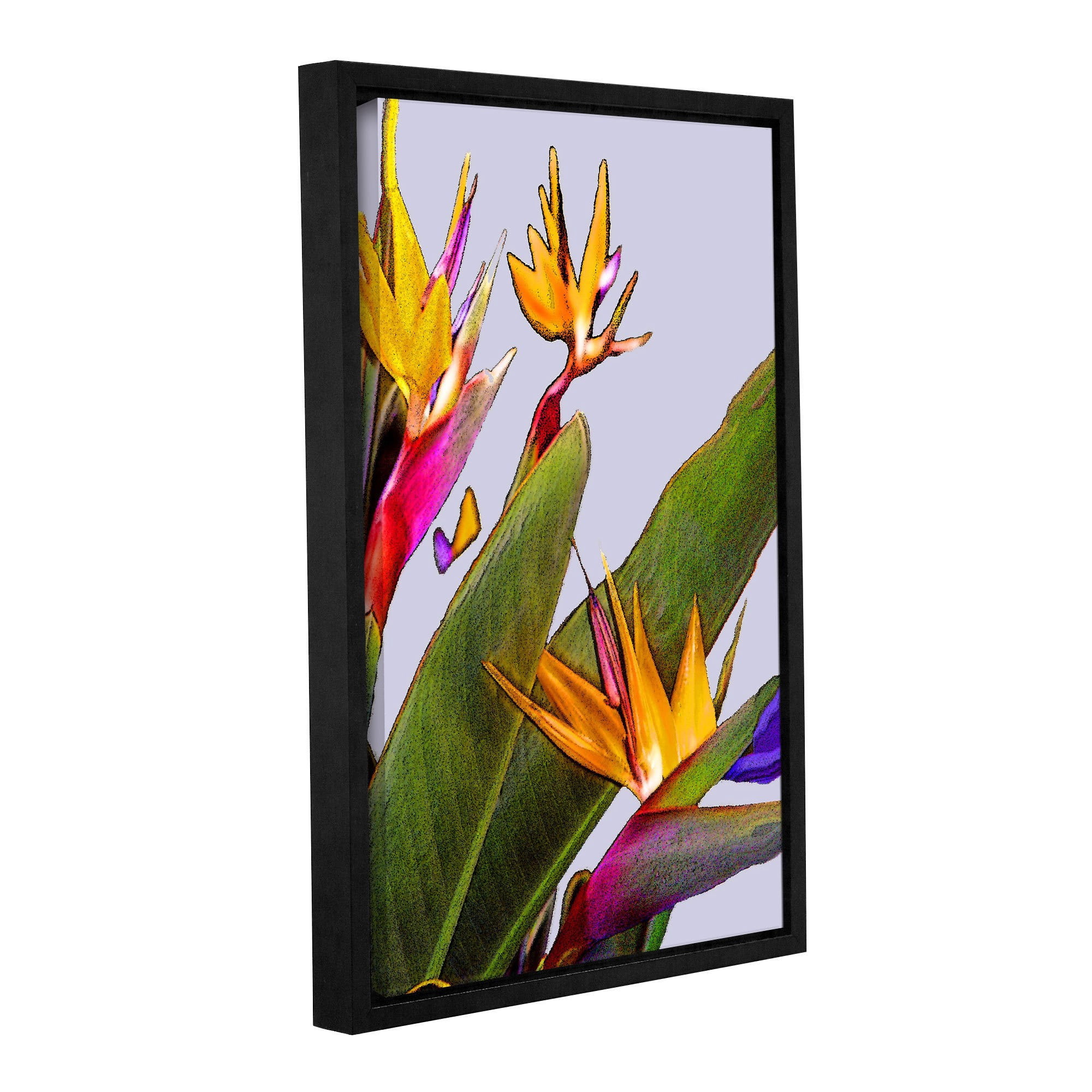ArtWall Linda Parker "Bird Of Paradise" Gallery-wrapped Floater-framed Canvas