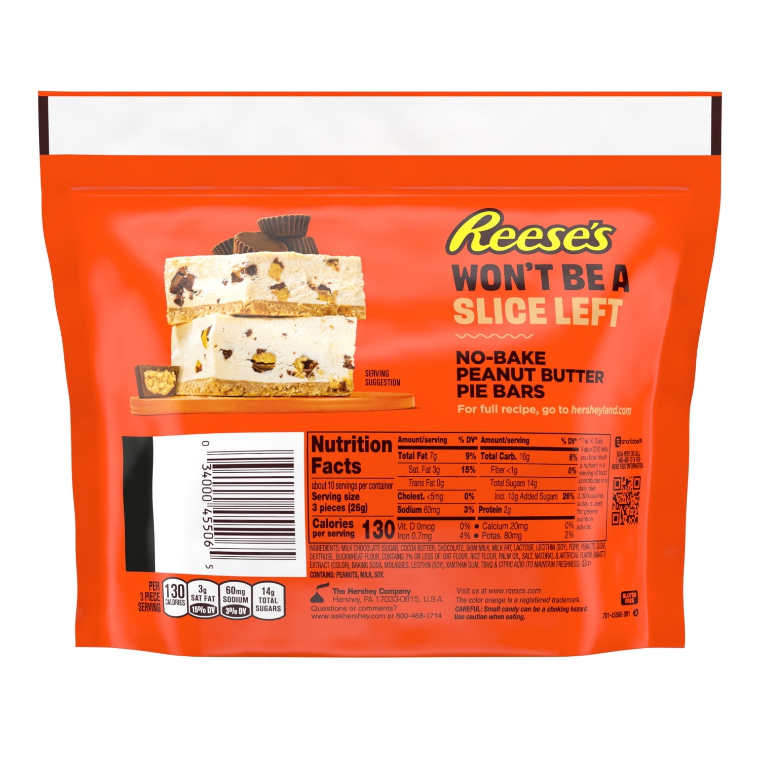 REESE'S Miniatures Peanut Butter Pie Flavored Peanut Butter Cups Candy Share Pack, 9.6 oz (pack of 2)