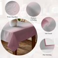 thumbnail image 5 of Grey Light Pink Ombre Table Cloth Waterproof Tablecloths, Modern Abstract Art Gradient Tablecloth Dining Table Cover for Kitchen Party Tabletop Outdoor, Rectangle Tablecloth 52x70 Inch, 5 of 9