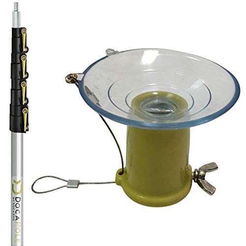 Docazoo Docapole 7-30 Foot (36 Ft Reach) High Ceiling Light Bulb Changer And Extendable Telescopic Extension Pole For High Ceilings And Recessed Light