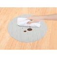 thumbnail image 3 of Unique Bargains Set of 6 Round Placemats for Kitchen Dining Table Decor Beige, 3 of 7